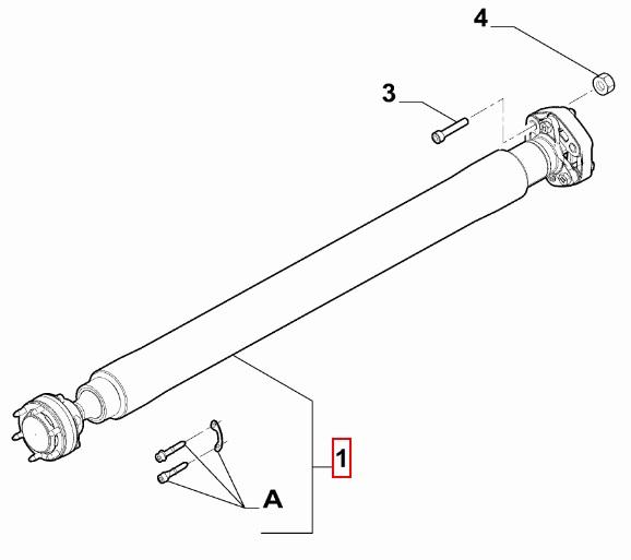 FIAT GROUP - PROPELLER SHAFT - 46340800