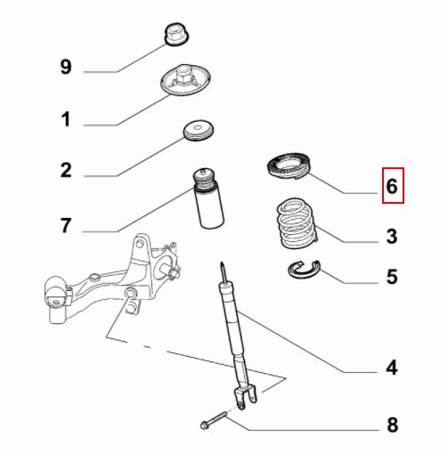 FIAT GROUP - SHOCK ABSORBER RING - 50515094