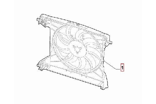 undefined FIAT GROUP - ELEKTRISCHE VENTILATOR - 50558619 