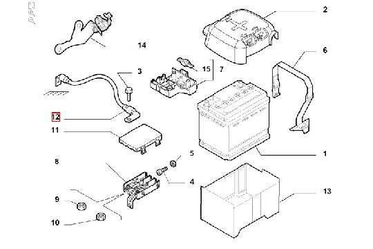 FIAT GROUP - 51775057 - MASSEKABEL