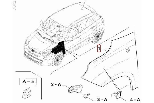 FIAT GROUP - FR.MUDGUARD/FENDER - 1689786680