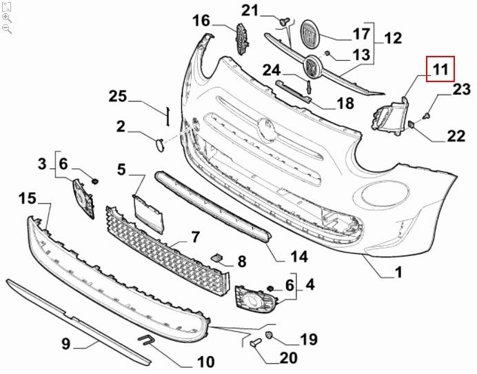 FIAT GROUP - MOULDING - 52029066