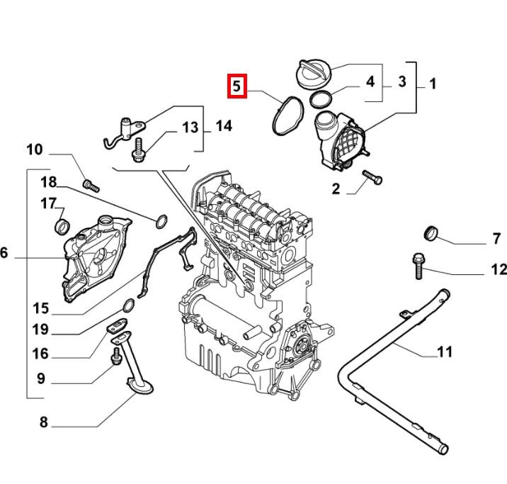FIAT GROUP - SEALING GASKET - 55212608