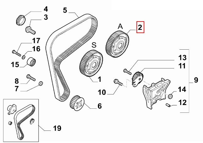 FIAT GROUP - 55215216 - VERSTELLER NOCKENWELLE