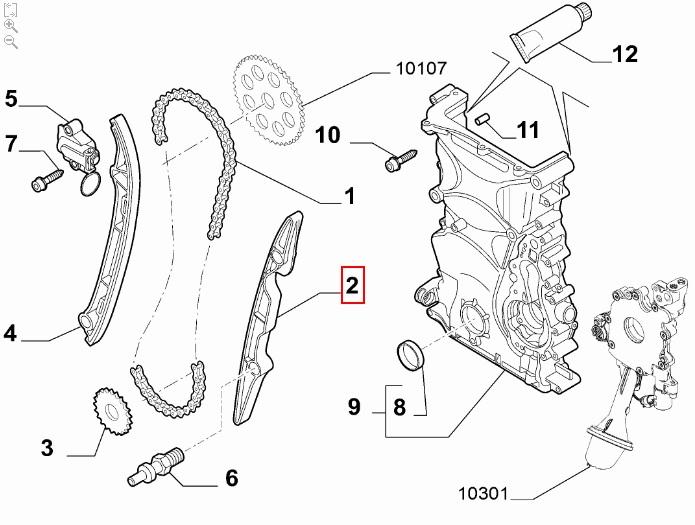 undefined FIAT GROUP - GLIJSTIFT DISTR. KET. TWINAIR - 55225496 