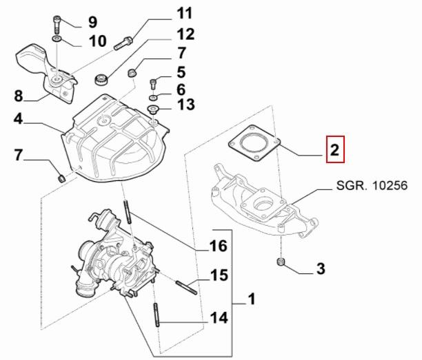 FIAT GROUP - SEALING GASKET - 55240963