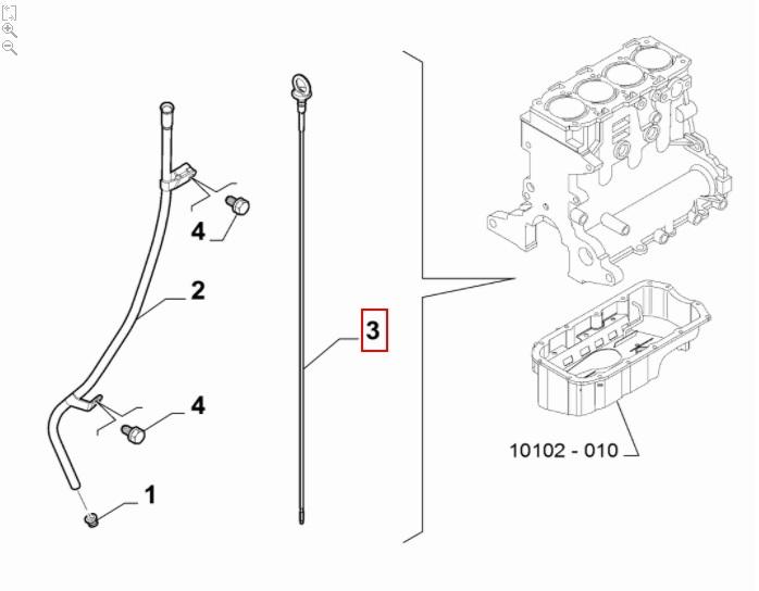 FIAT GROUP - LEVEL ROD - 55274106