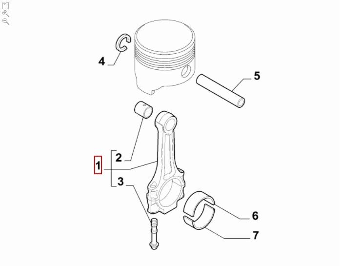 FIAT GROUP - CONNECTING ROD - 55277652