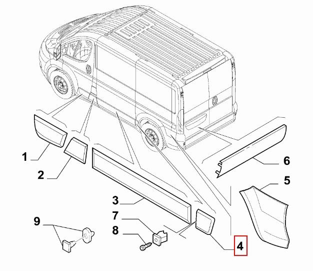 FIAT GROUP - MOULDING - 735422845