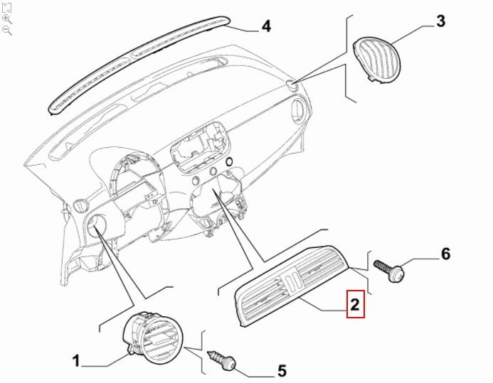 FIAT GROUP - DIFFUSER - 735452200