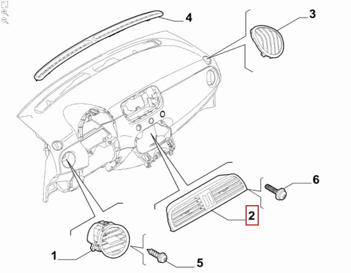 FIAT GROUP - 735452201 - DIFFUSOR