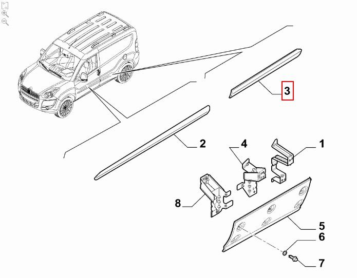 FIAT GROUP - MOULURE - 735497897