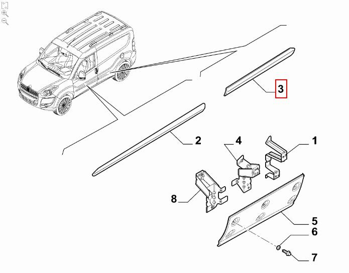 FIAT GROUP - MOULURE - 735497901