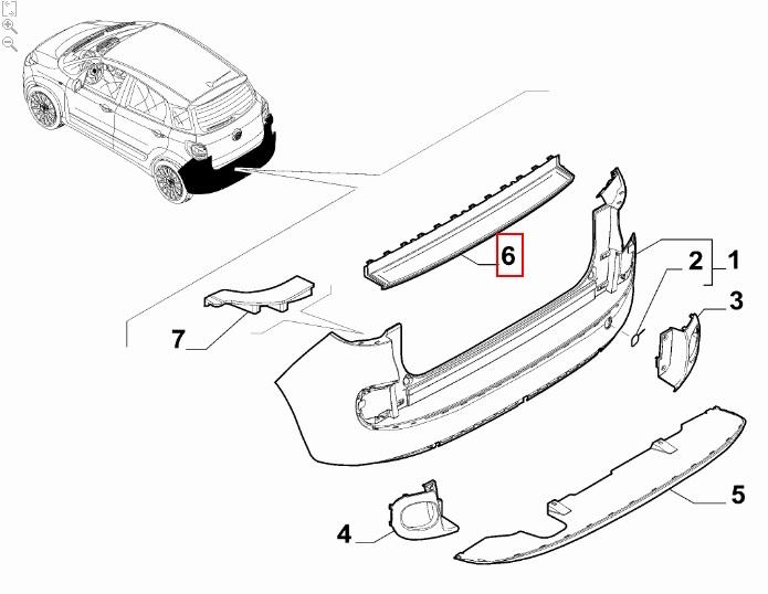 FIAT GROUP - MOULDING - 735559355