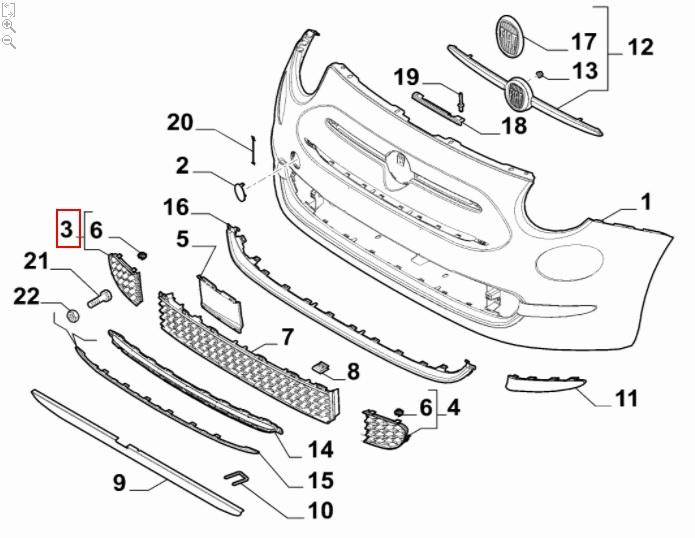 FIAT GROUP - ORNAMENT - 735642287