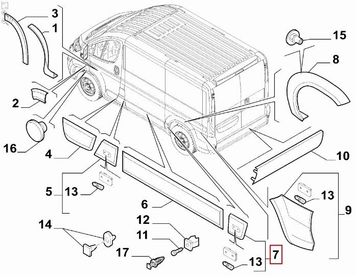 FIAT GROUP - MOULURE - 735775463