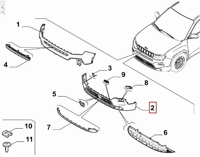 FIAT GROUP - 735771111 - STOSSFAENGER VORN