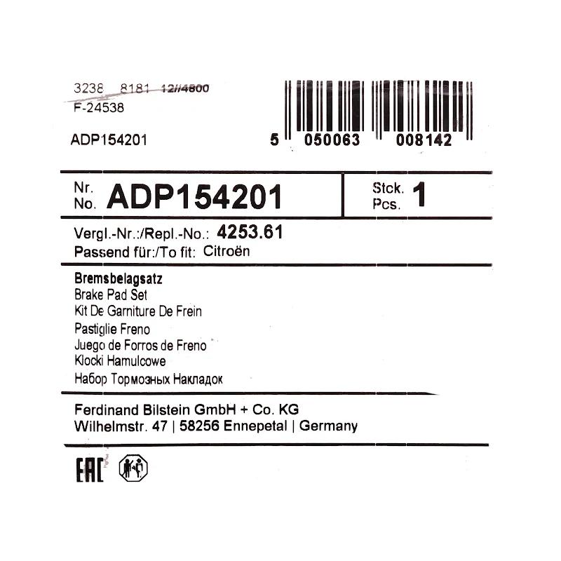 Front BLUEPRINT -  - ADP154201 