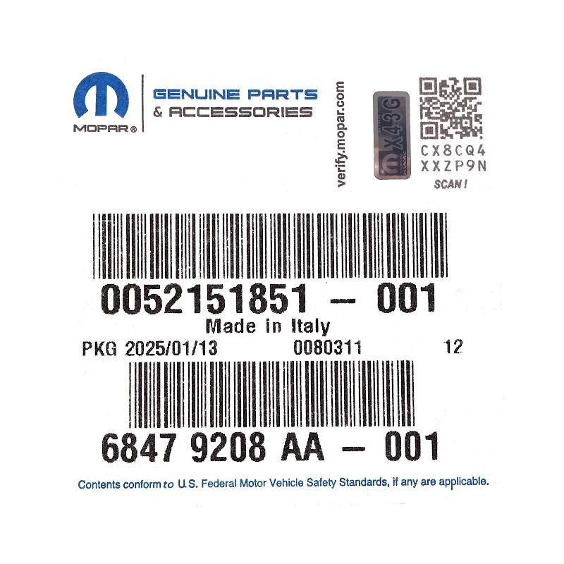Front FIAT GROUP - FR.MUDGUARD/FENDER - 52151851
