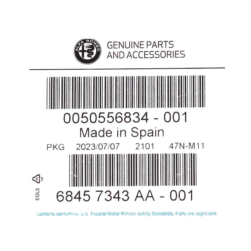 Front FIAT GROUP - TYPE PLATE - K68457343AA
