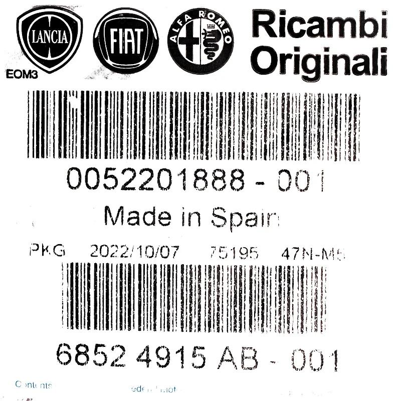 Front FIAT GROUP - TIE  ROD - K68524915AB