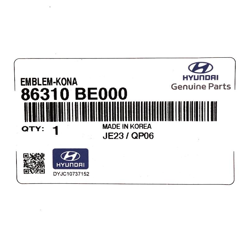 Front HYUNDAI - 86310BE000 - EMBLEM-KONA