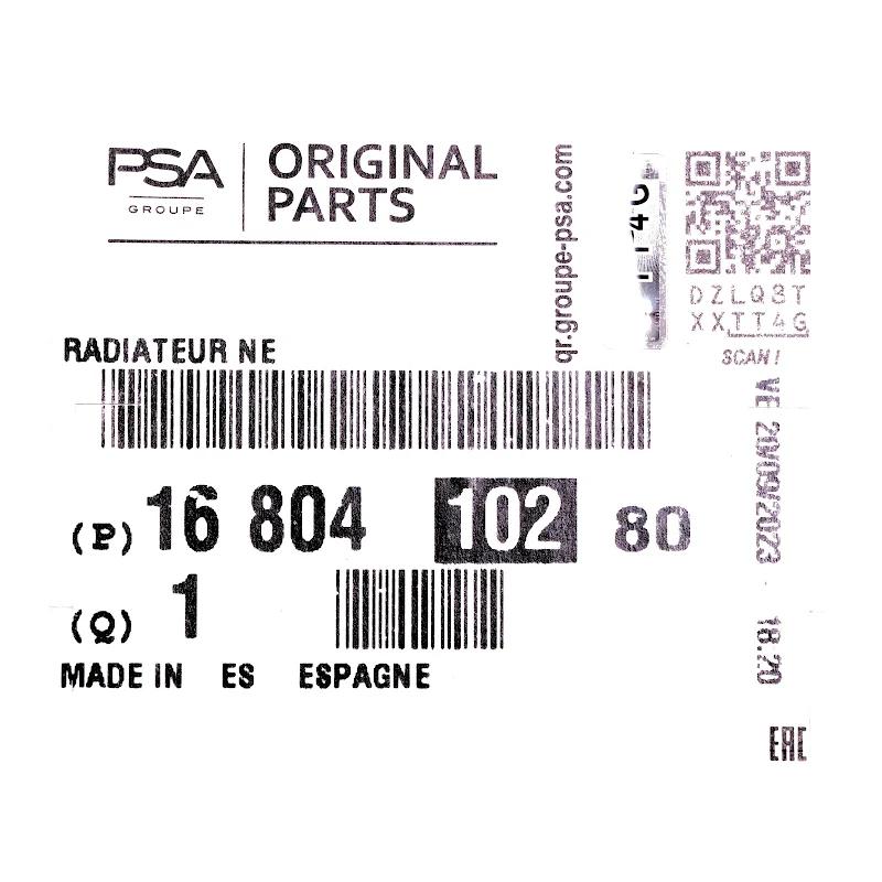Front PSA - RADIATOR - 1680410280