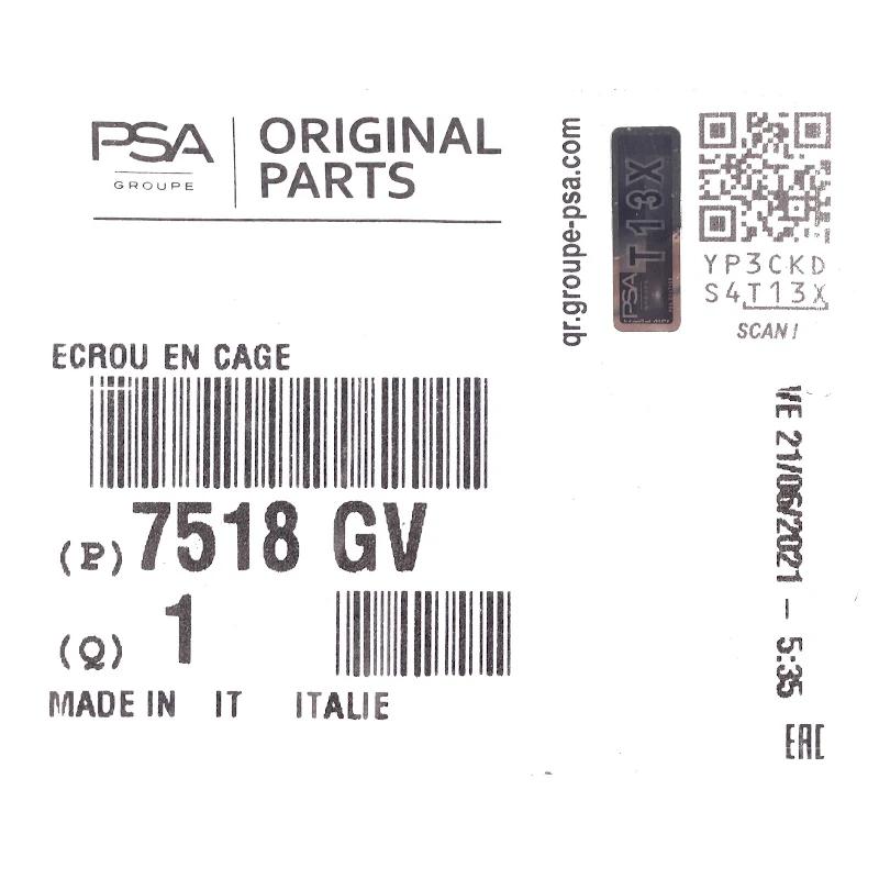 Front PSA - ECROU EN CA - 7518GV