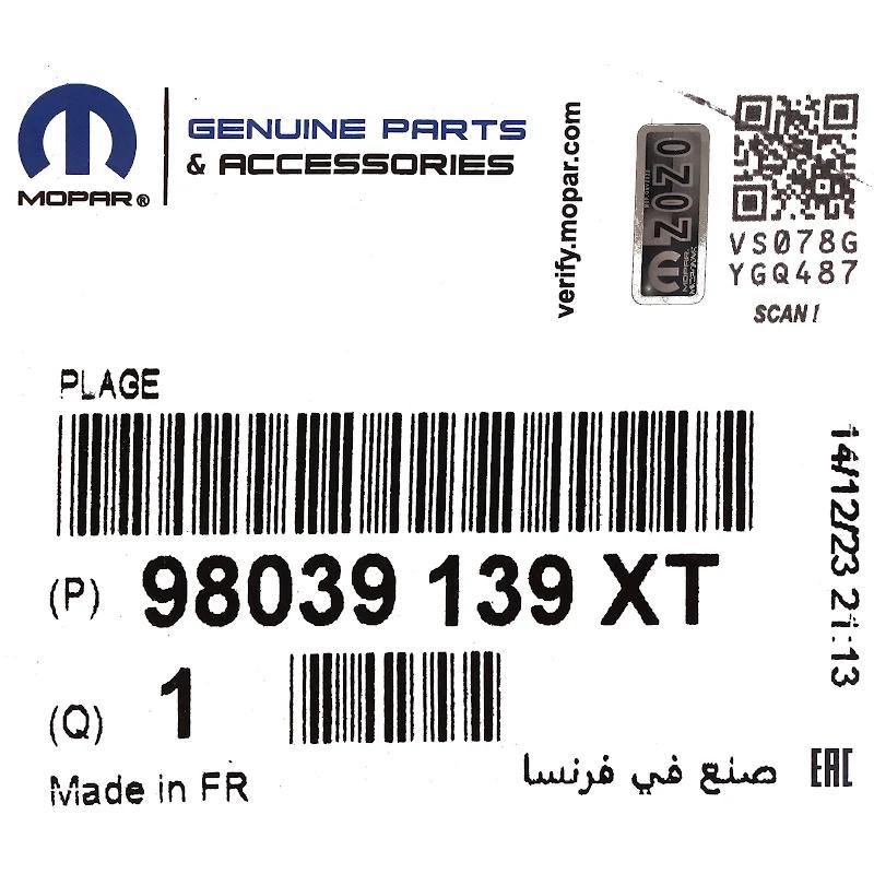 Front PSA - 98039139XT - FÜLLUNG STOSSFÄNGER
