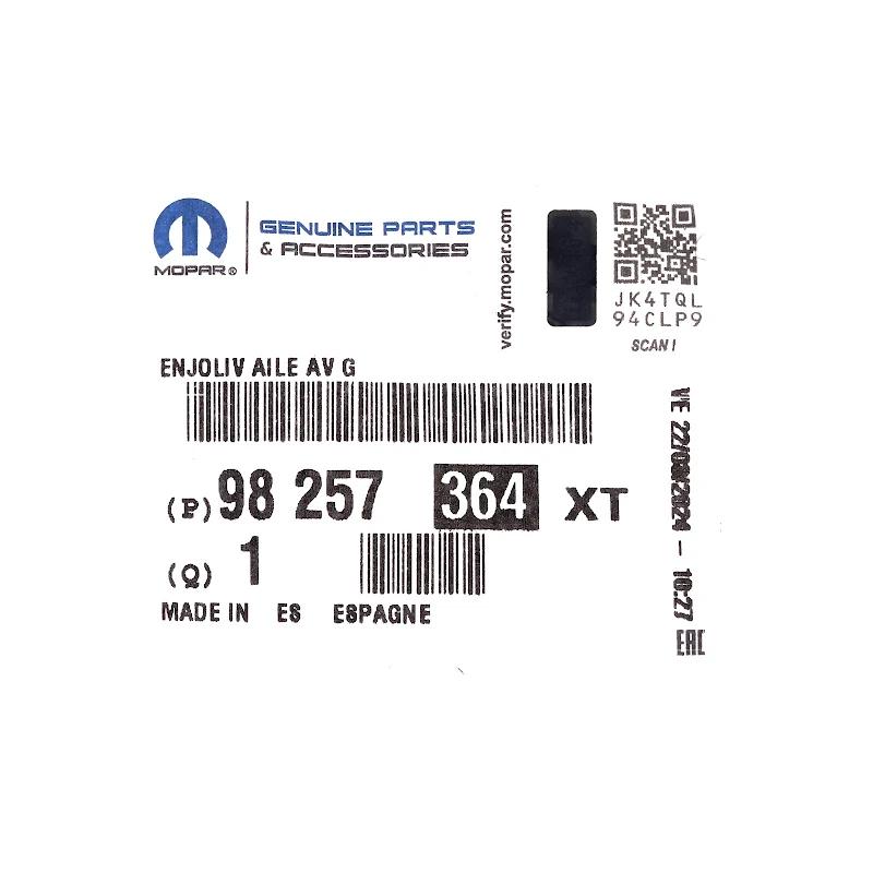 Front PSA - wielkuiplijst L - 98257364XT 