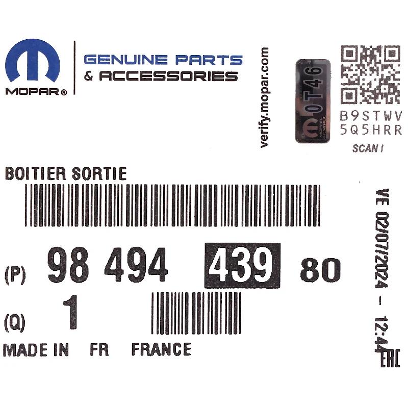 Front PSA - VALVE - 9849443980