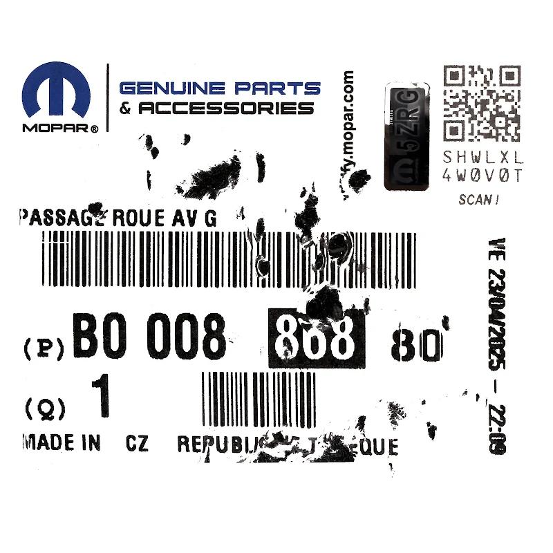 Front PSA - Front wheel arch - B000886880