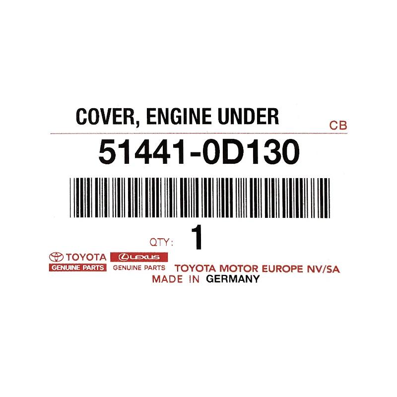 Front TOYOTA - 514410D130 - MOTORRAUMABDECKUNG/U