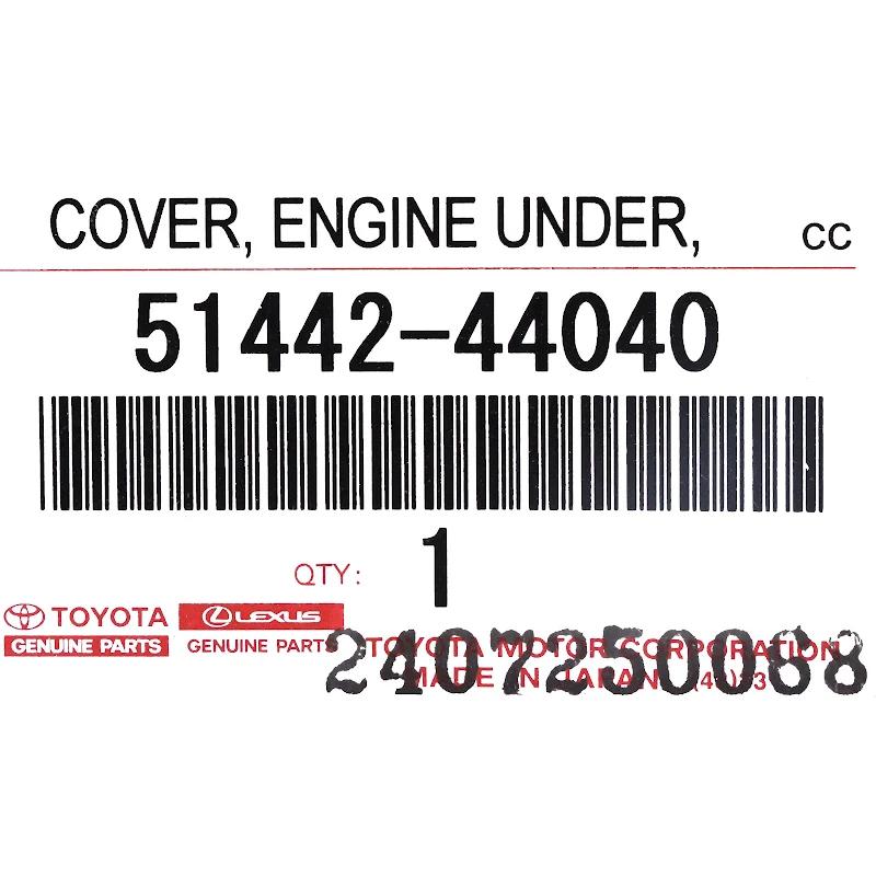 Front TOYOTA - 5144244040 - MOTORRAUMVERKLEIDUNG