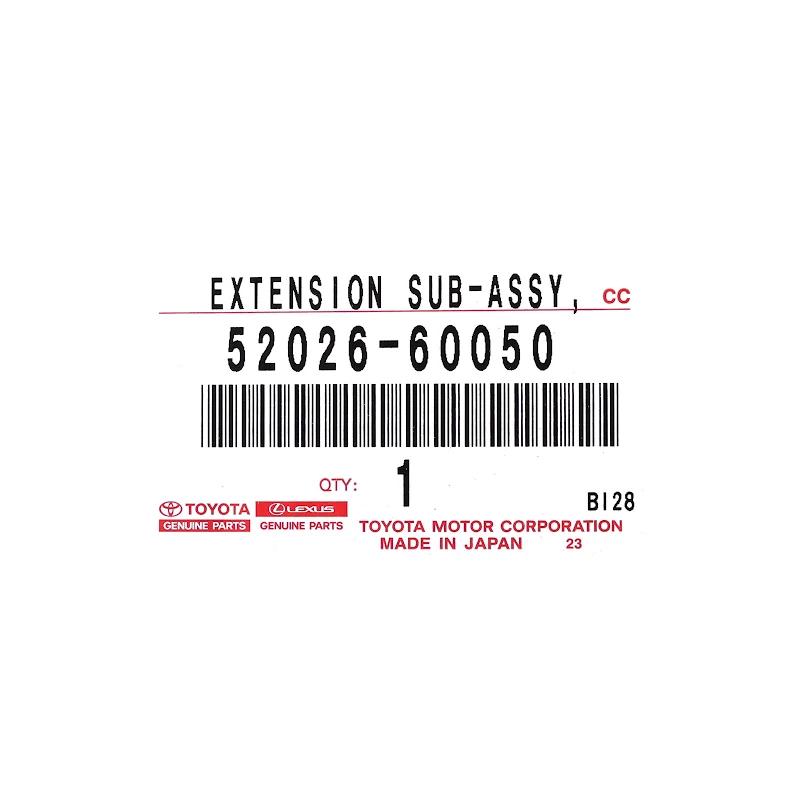 Front TOYOTA - EXTENSION SUB-ASSY, - 5202660050