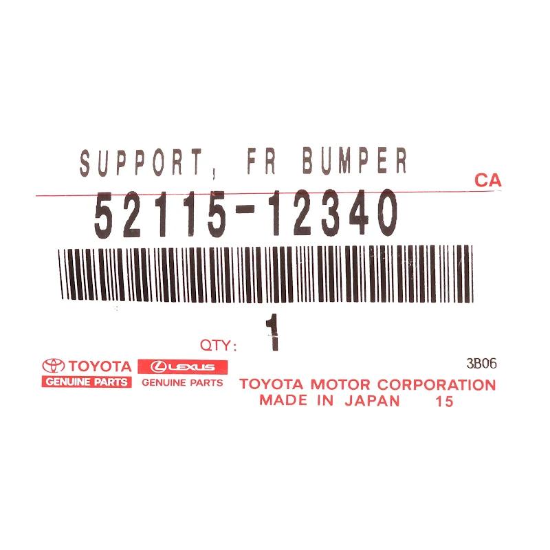 Front TOYOTA - SUPPORT, FR BUMPER - 5211512340