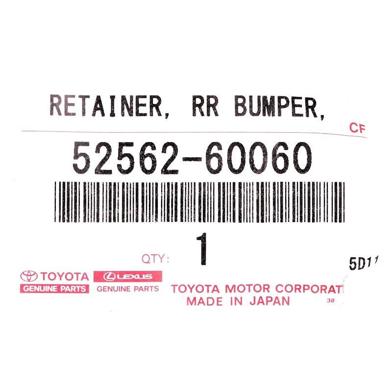 Front TOYOTA - 5256260060 - Retainer, fr bumper