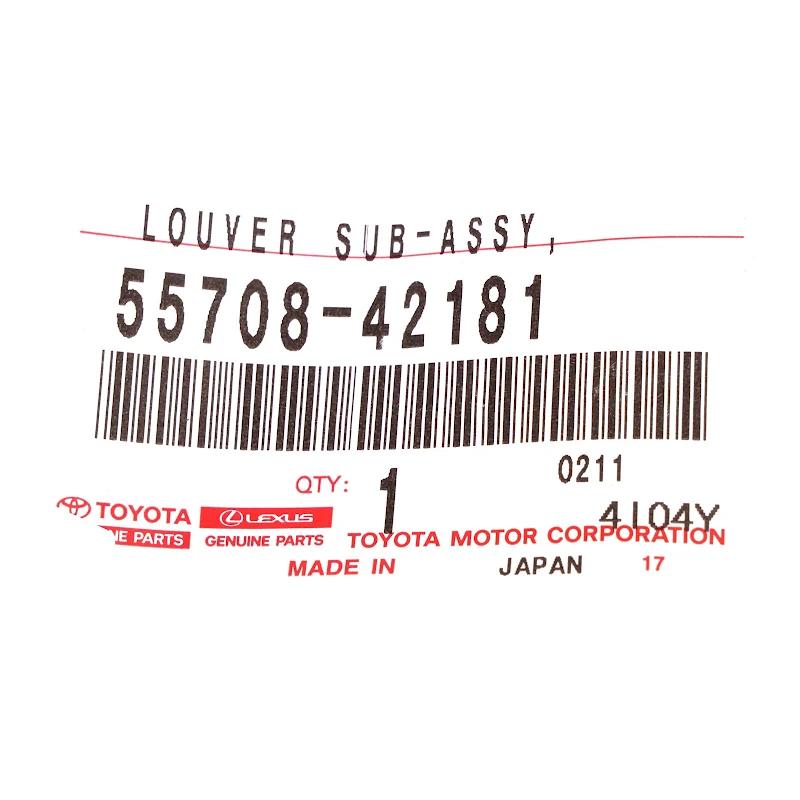 Front TOYOTA - COWL TOP VENTILATOR LOUVER - 5570842181