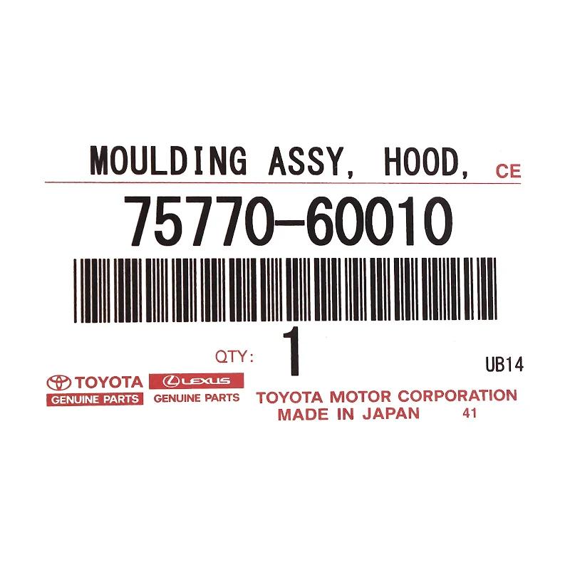 Front TOYOTA - LIJST, MOTORKAP - 7577060010