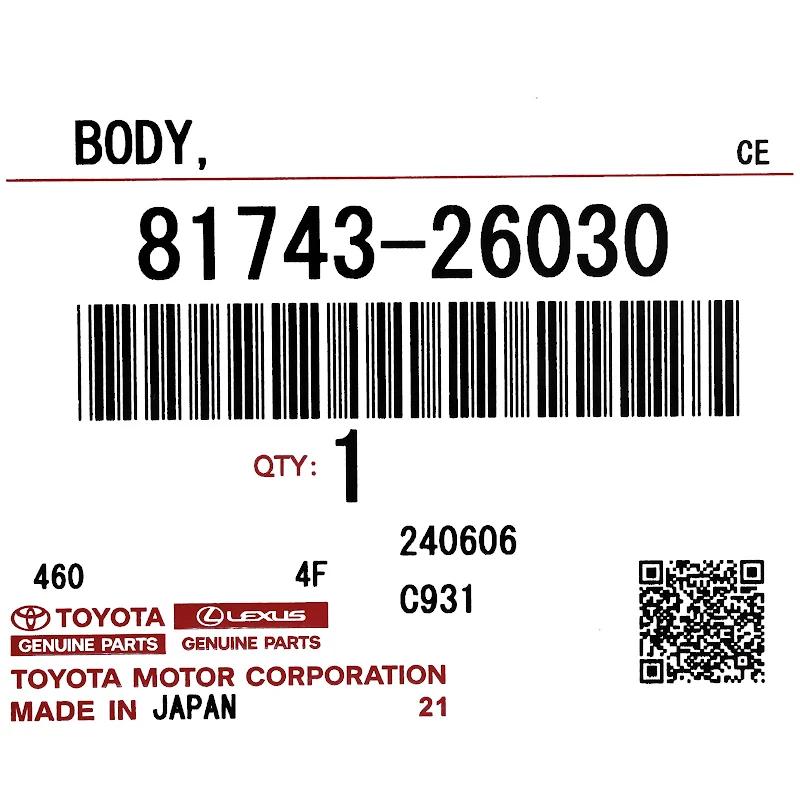 Front TOYOTA - 8174326030 - BODY,