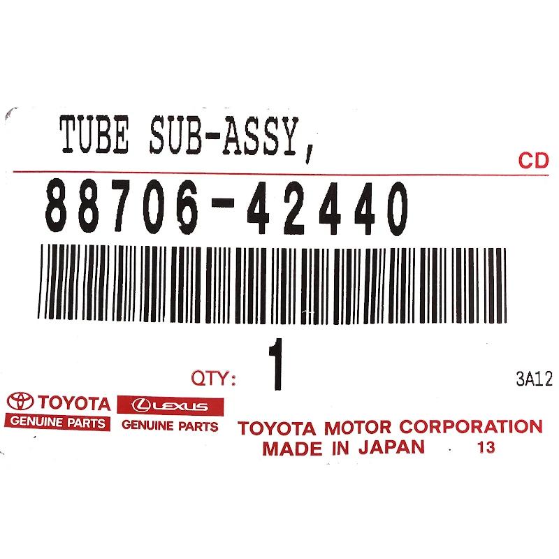 Front TOYOTA - 8870642440 - TUBE SUB-ASSY, LIQUI