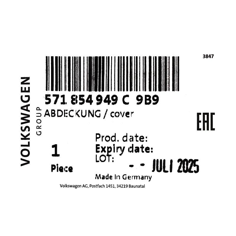 Front VAG - COVER - 571854949C9B9