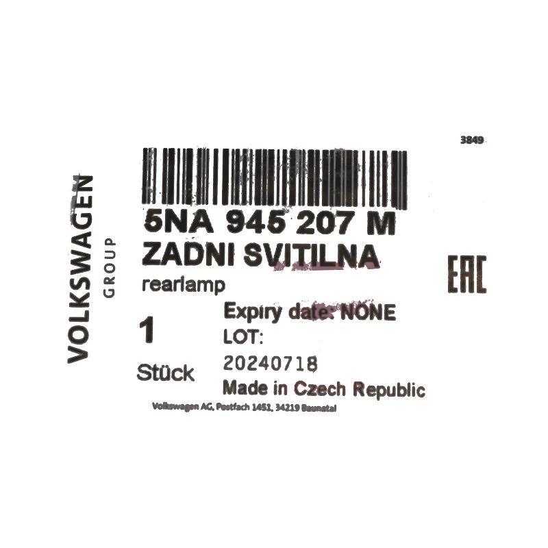 Front VAG - 5NA945207M - HECKLEUCHTE