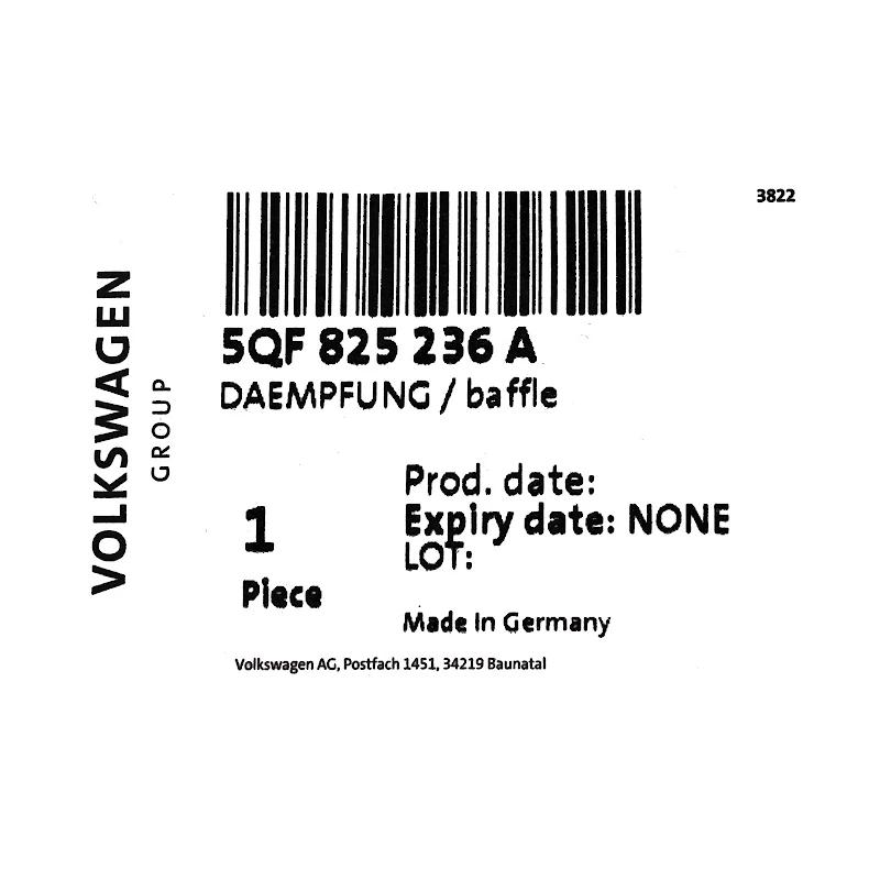 Front VAG - 5QF825236A - DÄMPFUNG
