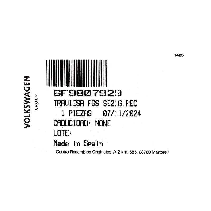 Front VAG - 6F9807929A - HALTER