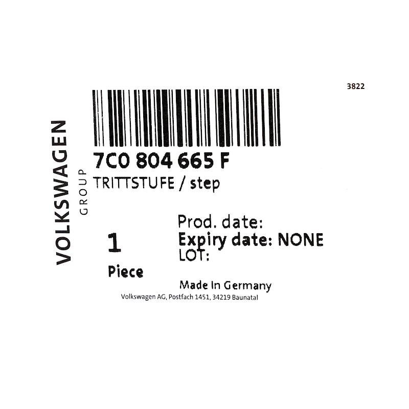 Front VAG - TREEPLANK - 7C0804665F
