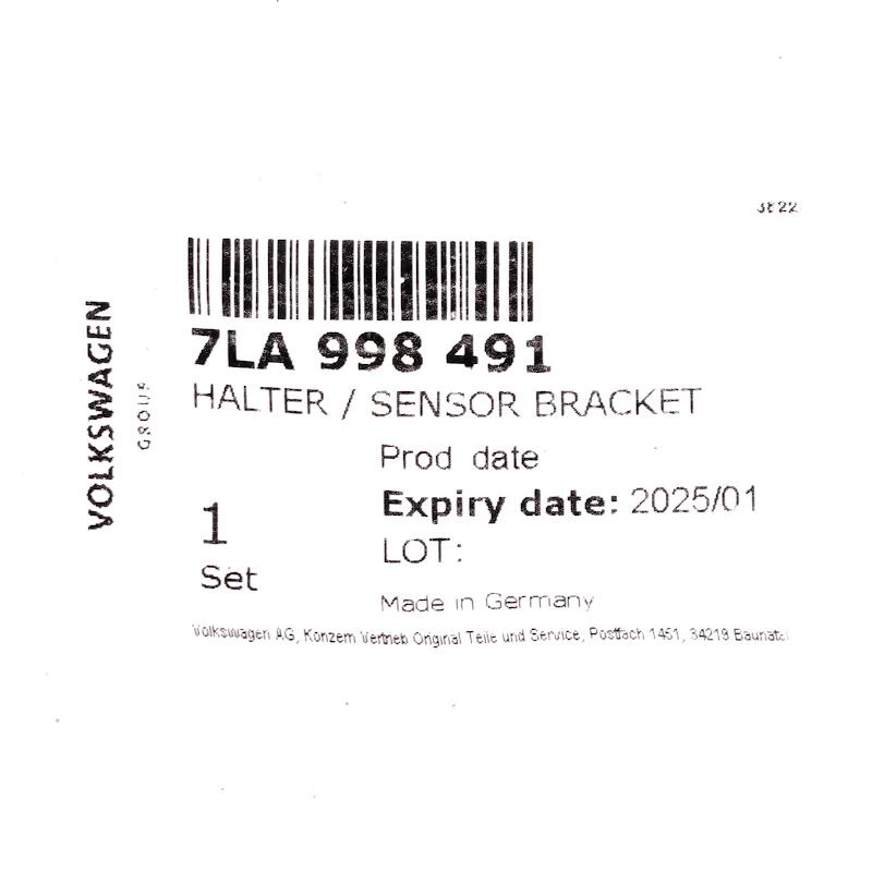 Front VAG - BRACKET - 7LA998491
