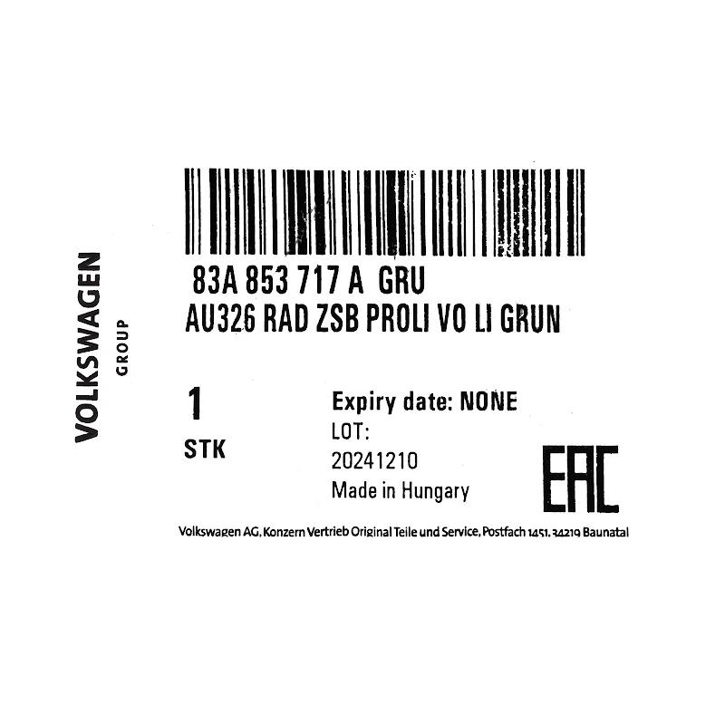 Front VAG - CACHE - 83A853717AGRU