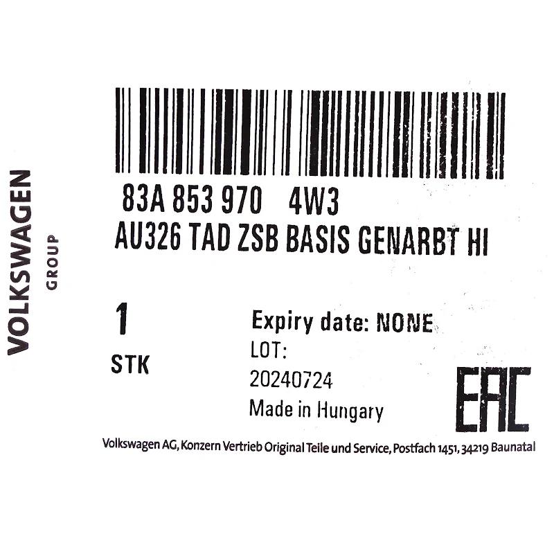 Front VAG - AFDEKKING - 83A8539704W3
