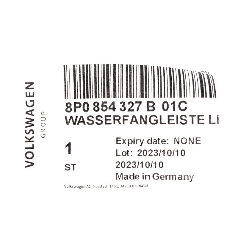 Front VAG - 8P0854327B01C - WASSERABWEISLEISTE
